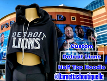Load image into Gallery viewer, Cropped Lions Hoodie
